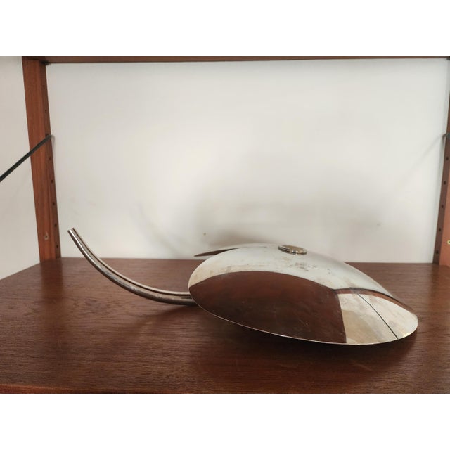 Mesa Italy Stainless Steel Fruit Platter | Mid-Century Modern Biomorphic Tray For Sale - Image 14 of 16