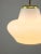 Small Mid-Century Italian Brass and Opaline Pendant Lamp For Sale - Image 10 of 12