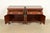 1980s Baker Furniture Chippendale Carved Mahogany Nightstands, Newly Refinished For Sale - Image 5 of 15