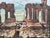 Jan Hoowij (1907–1987) Signed Mid-Century Oil on Panel Painting of Classical Roman Ruins in Gilt Frame For Sale - Image 4 of 9