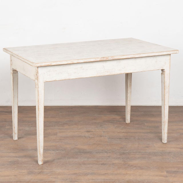 19th Century Swedish White Painted Desk or Side Table For Sale - Image 14 of 14