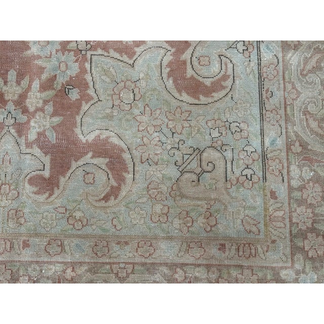 Textile 9ft 10in × 12ft 6in Kirman Design Hand-Knotted Wool Area Rug For Sale - Image 7 of 12