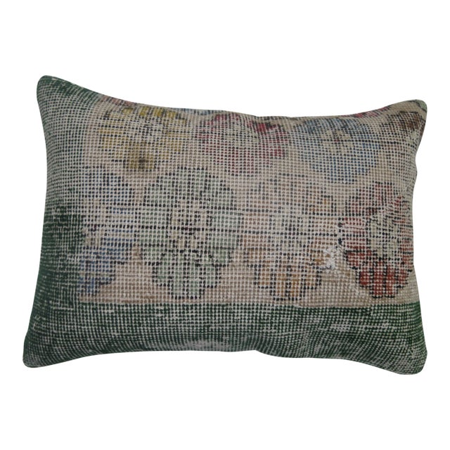 Mid 20th Century Shabby Chic Lumbar Turkish Deco Pillow For Sale