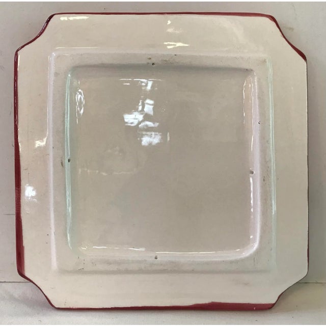 Vintage Ceramic Thanksgiving Turkey Trivet For Sale - Image 4 of 5