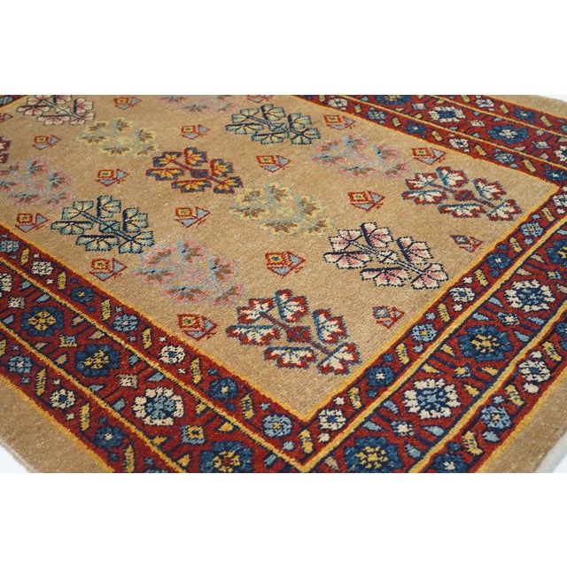 Persian Vintage Persian Veramin Rug 4'4" X 5’9” For Sale - Image 3 of 9