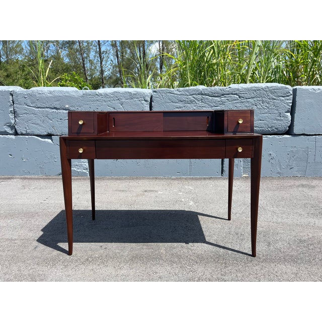 1960s 1960s Walnut Desk by T.H.Robsjohn-Gibbings for Widdicomb For Sale - Image 5 of 12