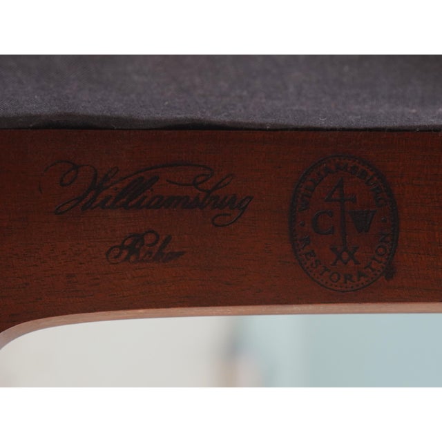 Set of 8 Baker Colonial Williamsburg Clawfoot Mahogany Dining Room Chairs For Sale - Image 17 of 18