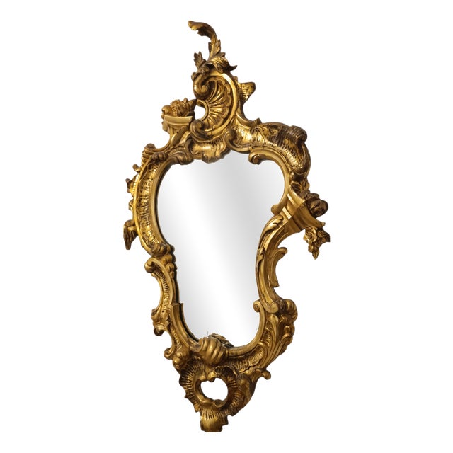 Mirror with Fine Gold For Sale