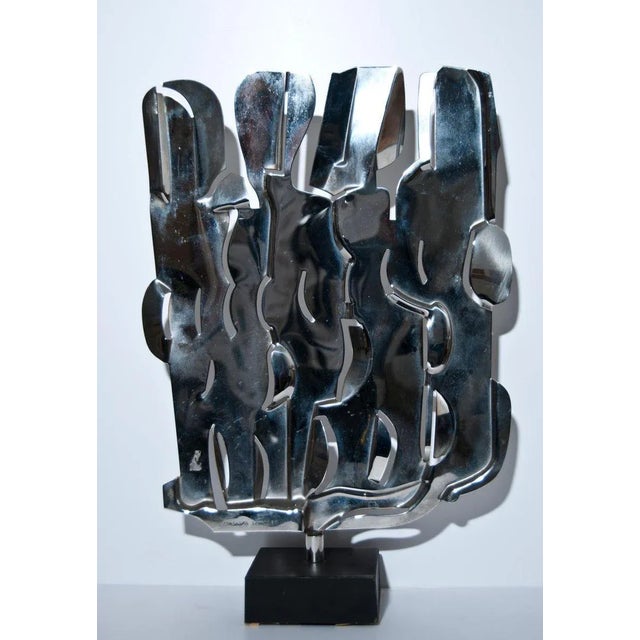 Spinning Sculpture - Original Steel Sculpture by Pietro Consagra - 1975 1975 For Sale - Image 4 of 7