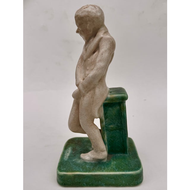 Bretby Art Pottery Dickens Figures, Mr. Micawber and Uriah Heep Pair, England Early 20th Century For Sale - Image 12 of 17
