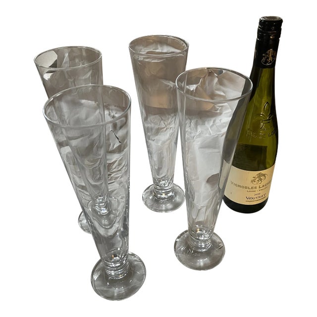 Vintage Pilsner Glasses- Set of 4 For Sale