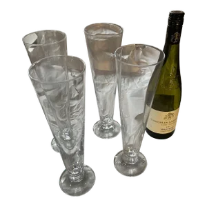 Vintage Pilsner Glasses- Set of 4