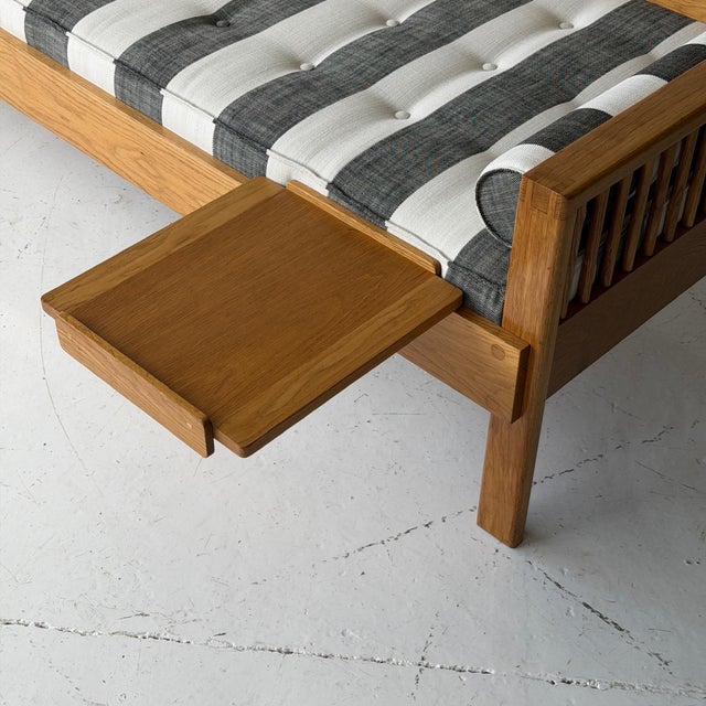 11980s Studio Made Striped Daybed Attributed to Charles Webb For Sale - Image 12 of 12