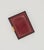 Burgundy French Burgundy Stitched Leather & Brass Cards Box, 1970s For Sale - Image 8 of 8