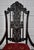 Vintage Carved Throne Chair High Back Renaissance Revival Armchair For Sale - Image 9 of 16