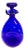 1950s Cobalt Blue Glass Hand Blown Heavy Carafe For Sale