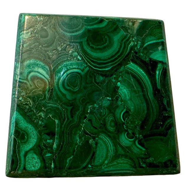 Late 20th Century Malachite Pyramid Paperweight For Sale In Seattle - Image 6 of 6