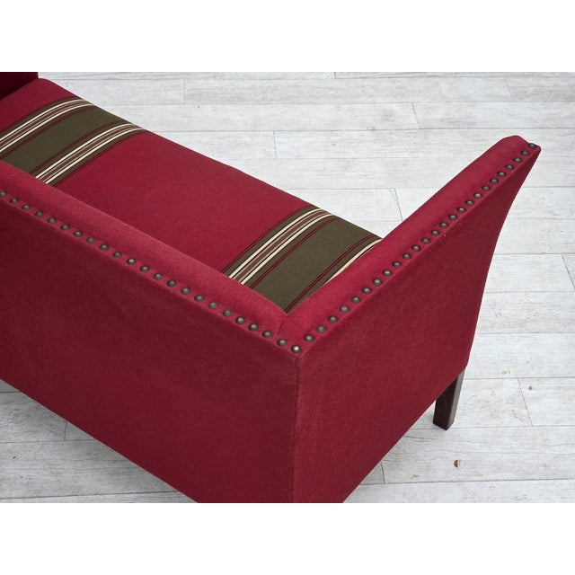 Vintage Danish Two-Seater Sofa in Wool and Ash, 1970s For Sale - Image 12 of 17