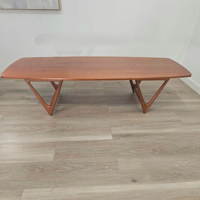 Kurt Østervig Model 206 Surfboard Coffee Table 67.5", Denmark For Sale - Image 16 of 18