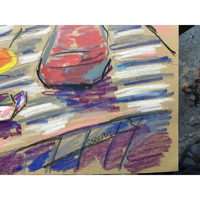 2020s “Old Vase Still Life” Pastel Painting by Cindy Carrillo For Sale - Image 5 of 5