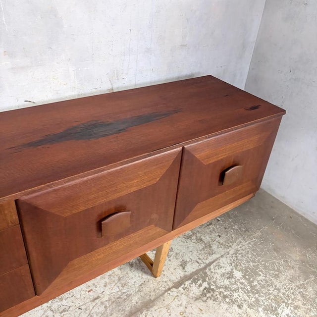 Brown Mid-Century Modern Teak Sideboard from Stonehill, 1960s For Sale - Image 8 of 10