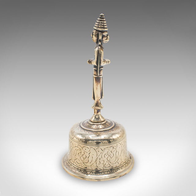 Antique Maid's Calling Bell, Indian, Bronze, Hanuman Deity, Ghanta, Victorian For Sale - Image 4 of 10