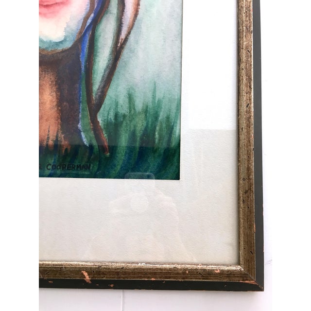 1990s 1990s Abstract Watercolor Original by Eleanor Cooperman For Sale - Image 5 of 6
