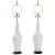 Mid-Century Opaque White Glass Lamps - a Pair For Sale In New York - Image 6 of 6