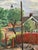 P. Agne, Village, 1950s, Oil on Canvas, Framed For Sale - Image 6 of 13