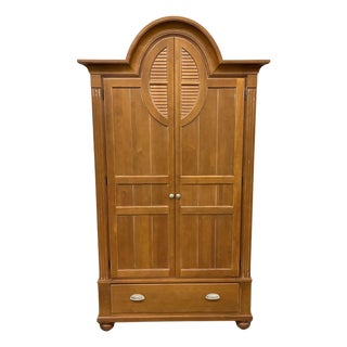 Rare 1990s Ethan Allen Swedish Home Collection Gustavian Armoire For Sale