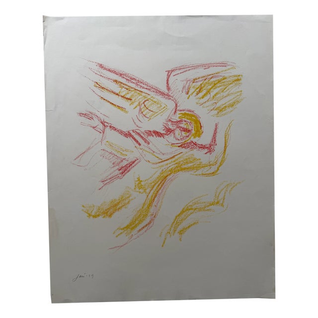 Jais Nielsen, Engel, 1939, Lithograph For Sale