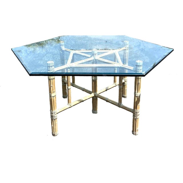 Vintage McGuire Bamboo Dining Table For Sale - Image 11 of 11