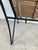 Vintage Wrought Iron & Woven Reed Dining Chair in the Style of Brown Jordan For Sale - Image 11 of 12