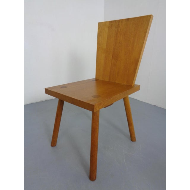 Brutalist Oak Chairs by Göran Malmvall, Sweden, 1950s, Set of 6 For Sale - Image 14 of 18