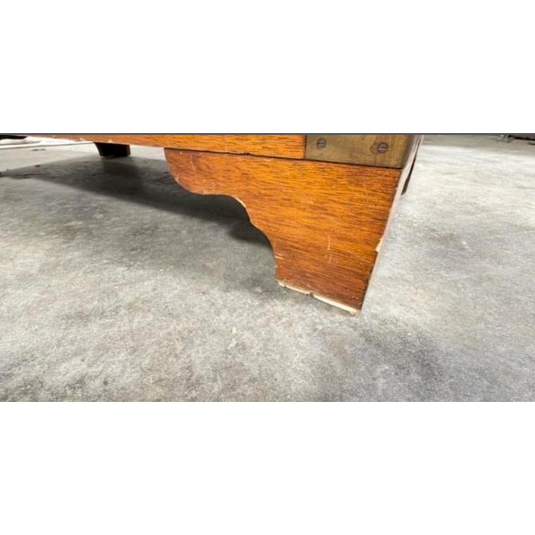 Vintage Campaign Dresser With Brass Hardware For Sale In Atlanta - Image 6 of 6