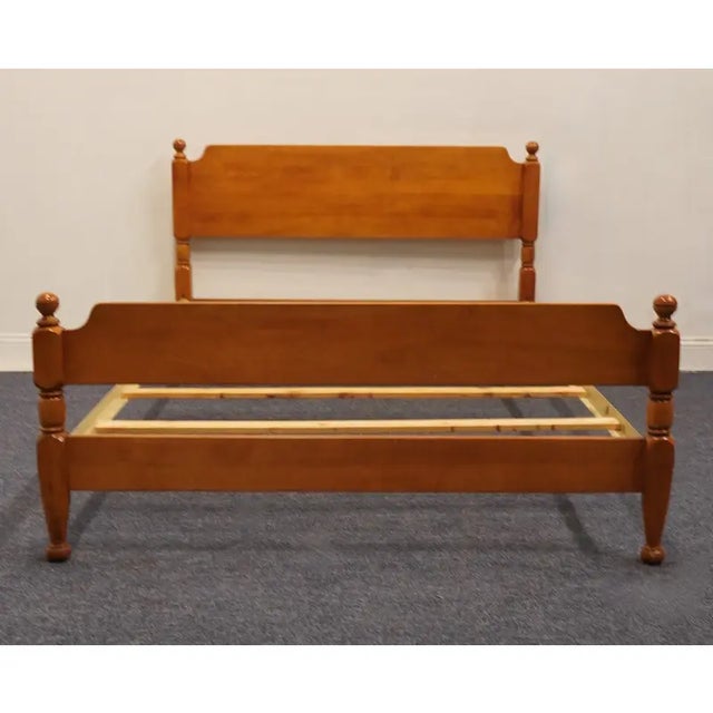 Ballman Cummings Solid Maple Early American Colonial Style Full Size Bed For Sale - Image 4 of 9