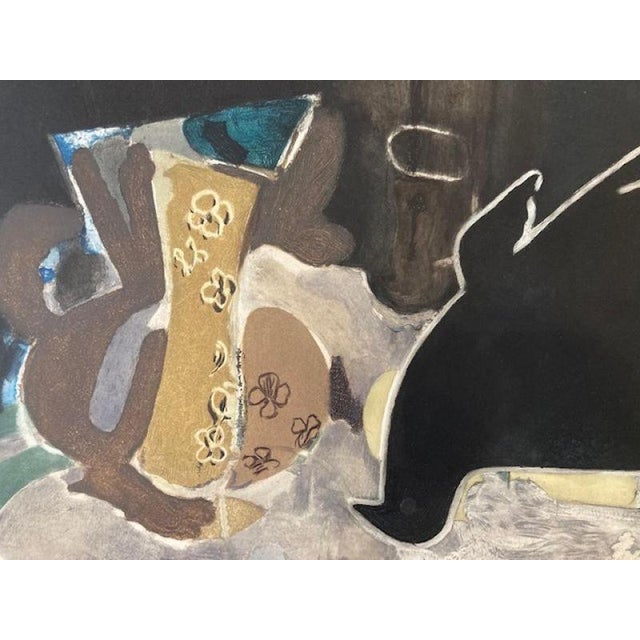 Etching After Georges Braque Handsigned by the artist in pencil Catalog : [Maeght 1005] Vallier p. 292 55.00 cm. x 67.00...
