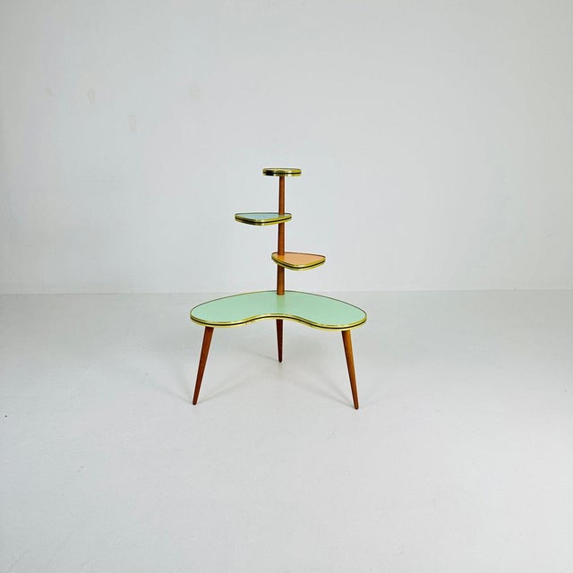 Large German Colorful Plant Stand, 1950s For Sale - Image 6 of 11