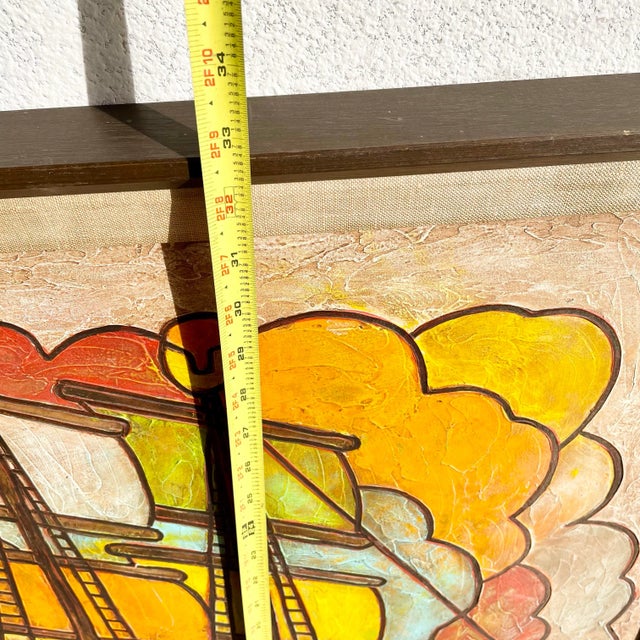 Mid Century Modern Framed Acrylic Painting by Oregon Artist Robert Mulder Signed For Sale In Palm Springs - Image 6 of 6