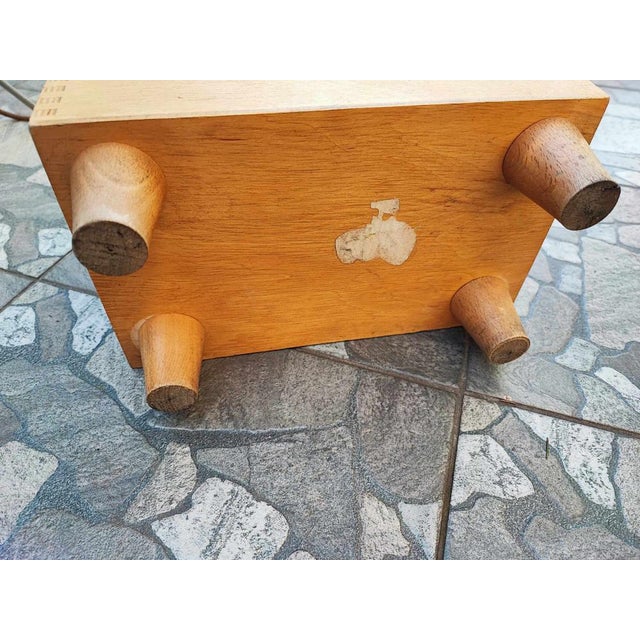 Vintage Wooden Shoe Shine Cabinet, 1960s For Sale - Image 3 of 7