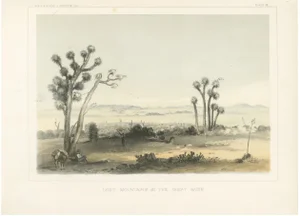 Lost Mountains in the Great Basin, 1856, Litograph on Paper