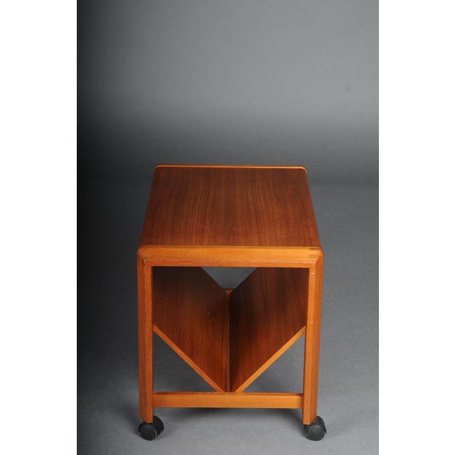 Newspaper Table with Rack by Aksel Kjersgaard, 1970s For Sale - Image 6 of 12