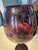 Mid-Century Modern 1960s Large Empoli Amethyst Glass Diamond Optic Statement Snifter Vase For Sale - Image 3 of 9