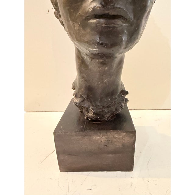 Vintage Modern Sculptural Female Bust For Sale - Image 4 of 12
