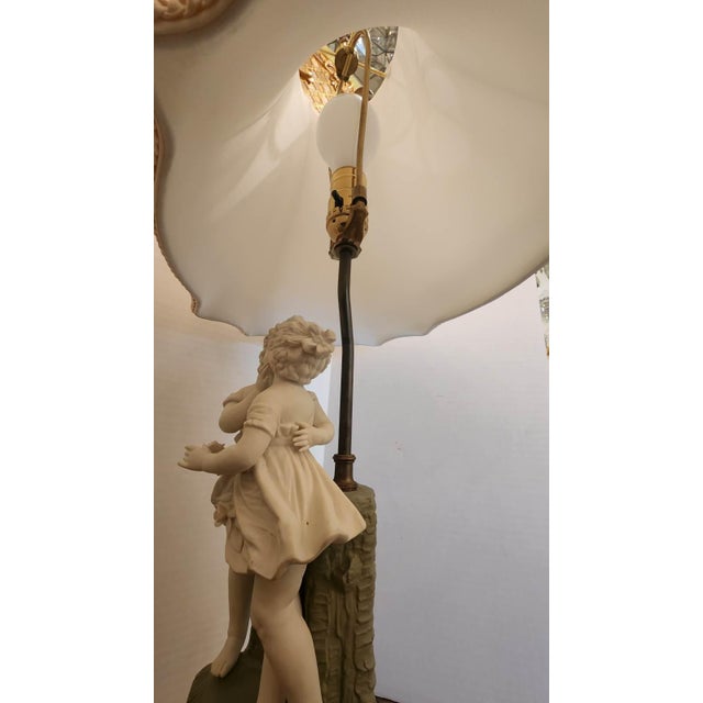 Pair of Early 20th Century Cameo Jasperware-Style Porcelain Lamps For Sale - Image 11 of 12