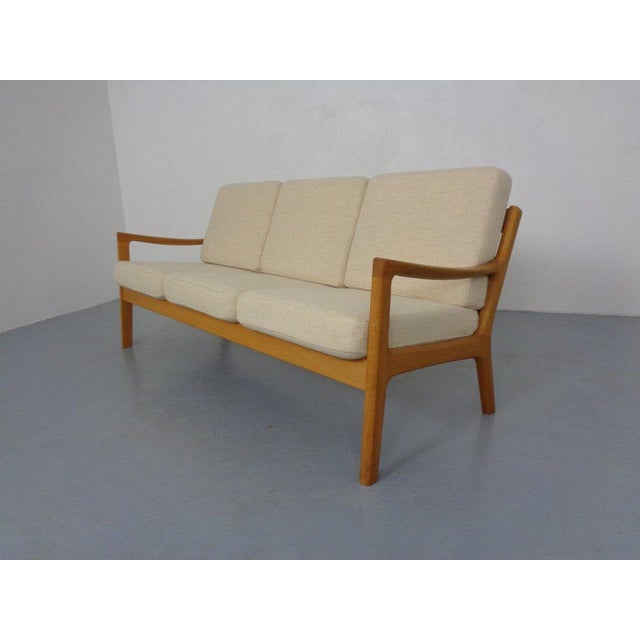 Ole Wanscher Senator Sofa in Oak by Ole Wanscher for Poul Jeppesen, Denmark, 1960s For Sale - Image 4 of 18