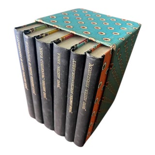 Set of 7 Pantheon Books Jane Austen 6 Volume Book Set in Original Slipcase 1960 For Sale