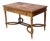Louis XVI Style Walnut & Ormolu Marquetry & Inlaid 1-Drawer Library Table C1890 For Sale
