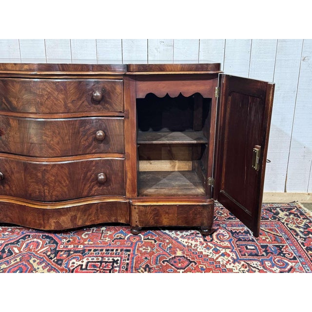 Wood Antique Victorian Mahogany Sideboard, 1800s For Sale - Image 7 of 18