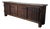 Large Brutalist Wood Sideboard with Hand-Forged Iron Hardware For Sale